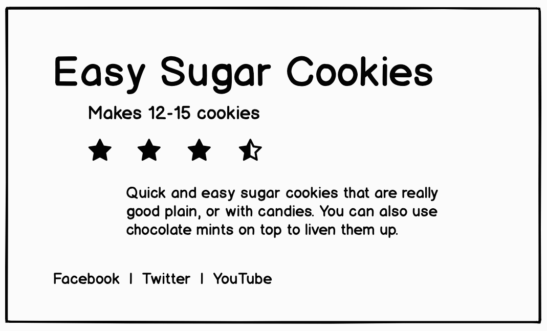 Animated gif that shows how combining the hierarchy of UI elements and text alignment makes the page easier to scan.