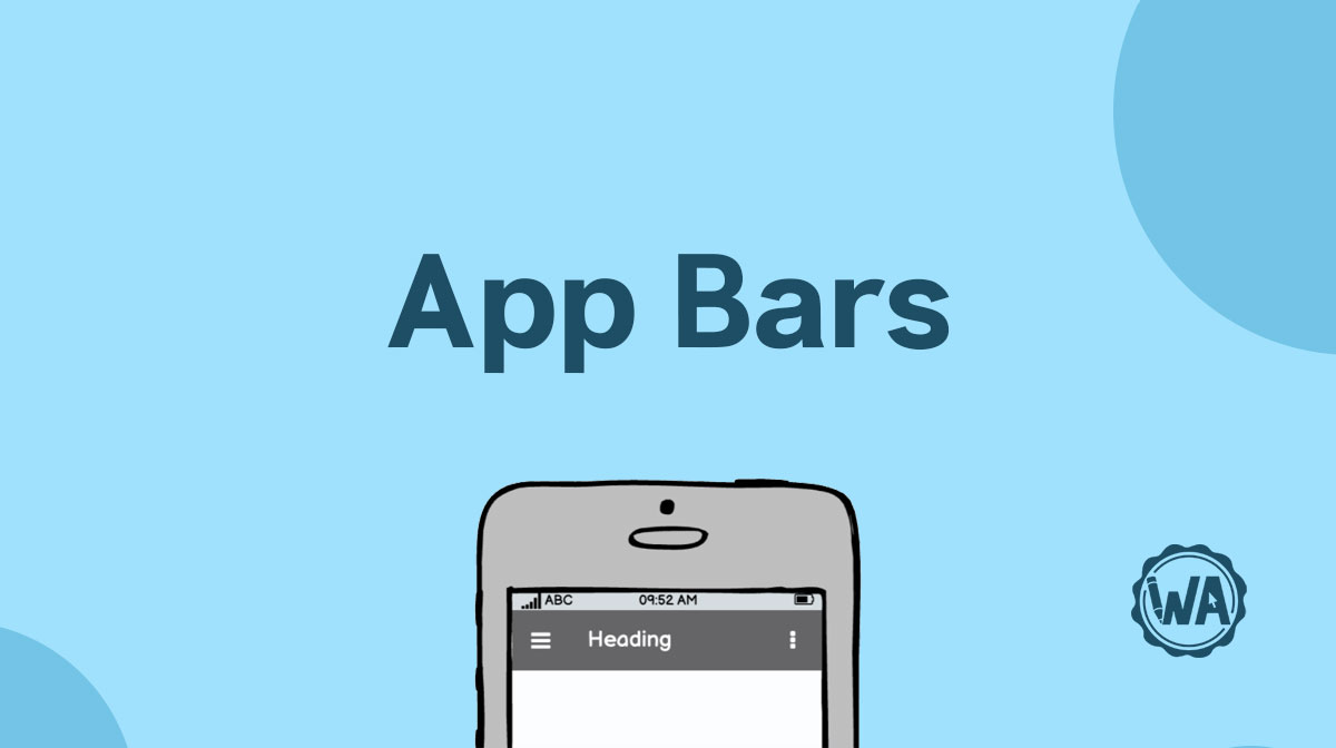 App bar guidelines
