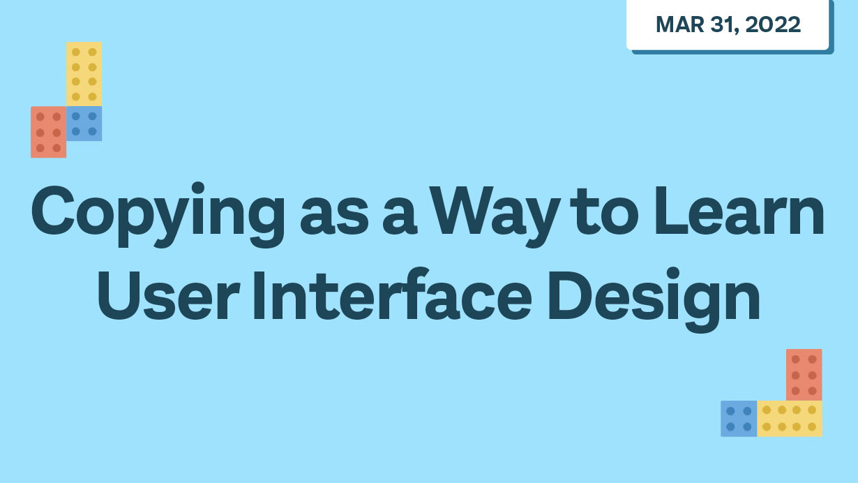 Copying to learn with wireframes - Webinar