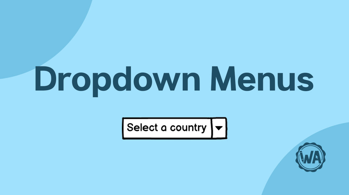 Dropdown menu (combo box) guidelines