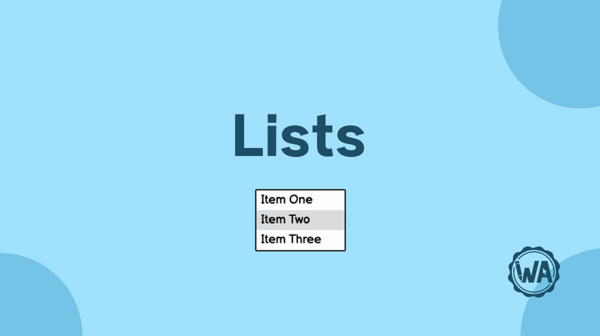 List guidelines