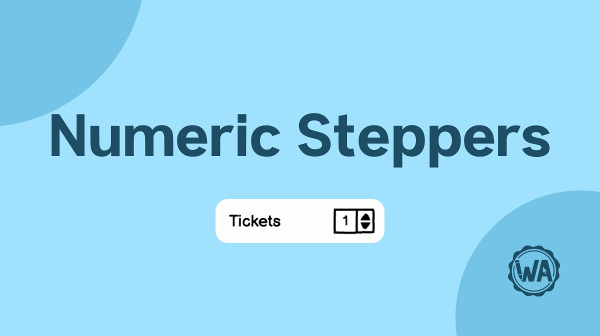 Numeric stepper guidelines