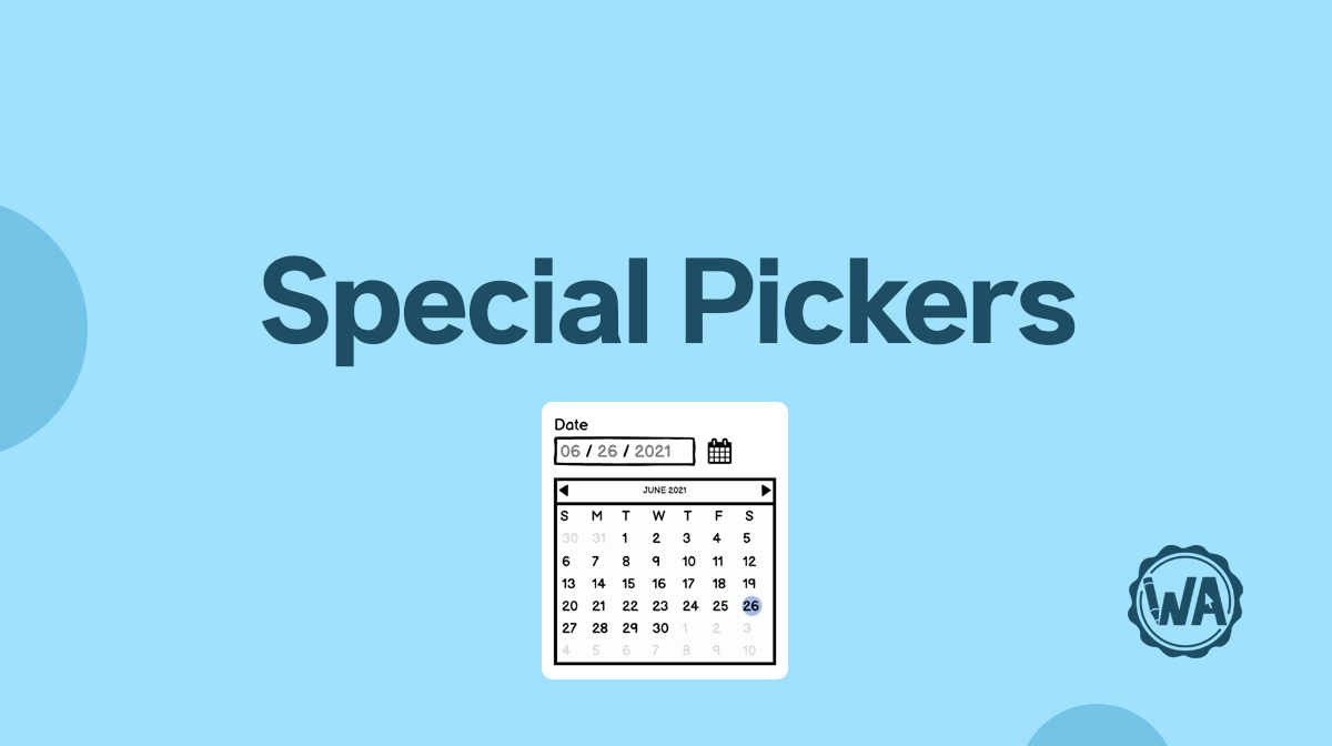 Special picker guidelines