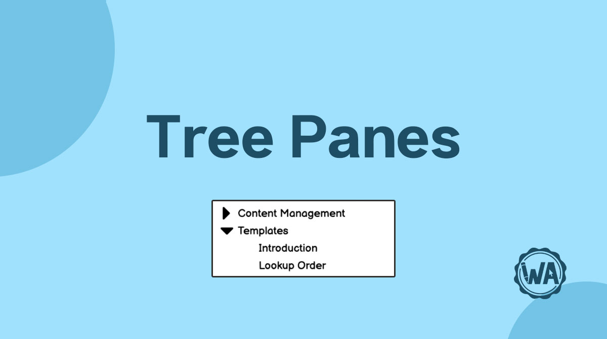 Tree pane guidelines