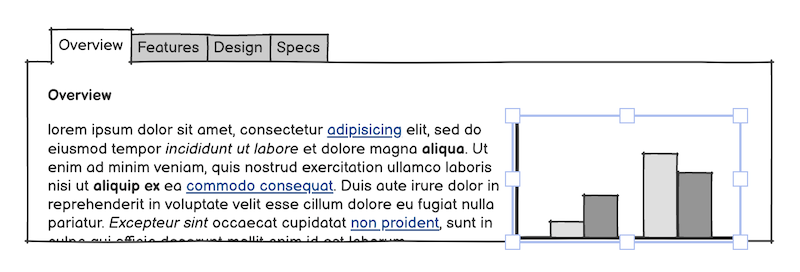 The text control after styling is applied