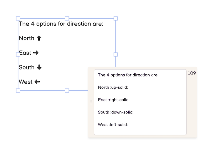 How to add icons to your text