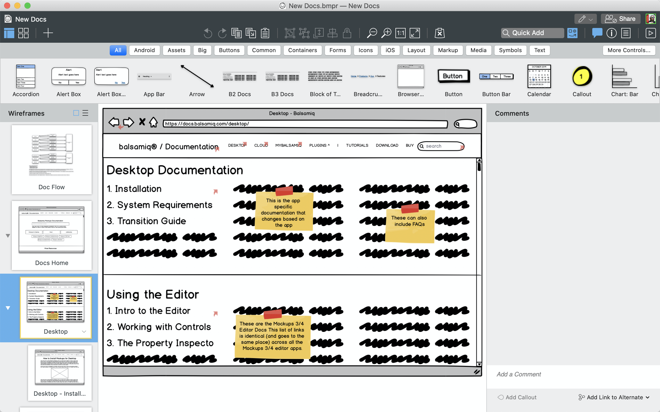 BIG release! Balsamiq Wireframes for Desktop