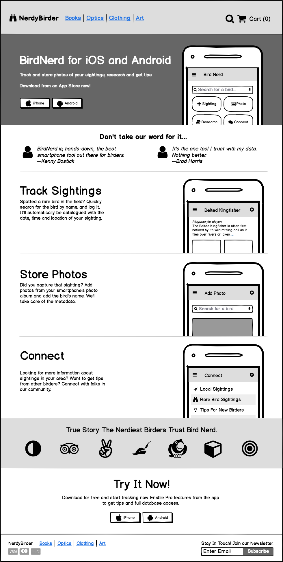 Modified with real text and images