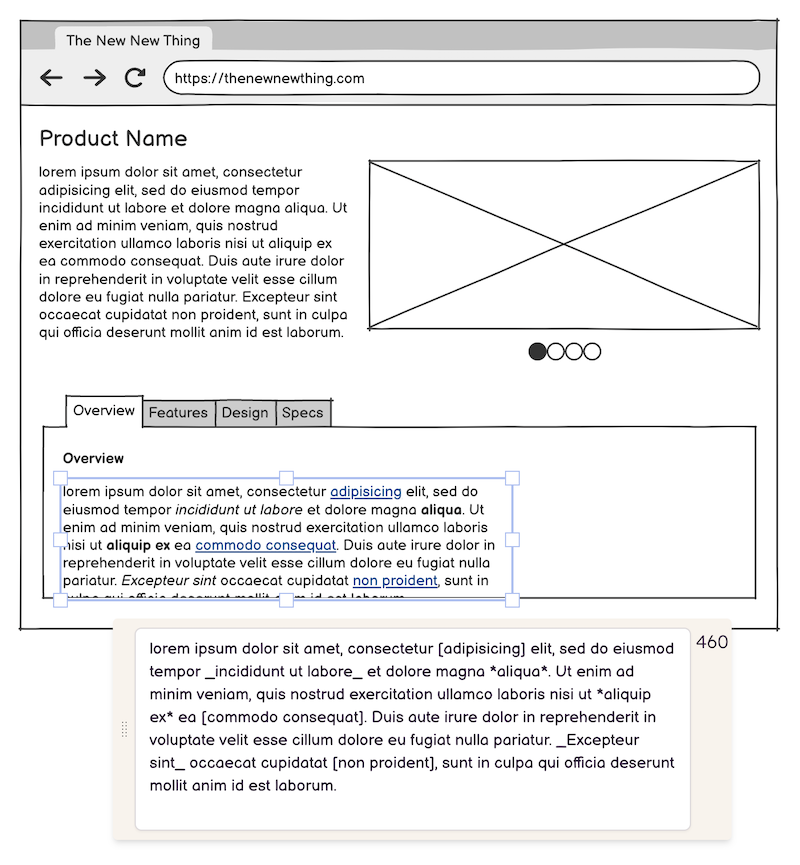 Adding style to a Text control
