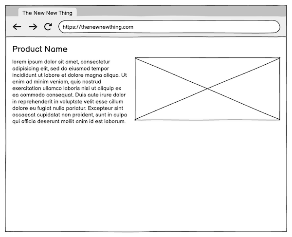Wireframe after adjusting controls