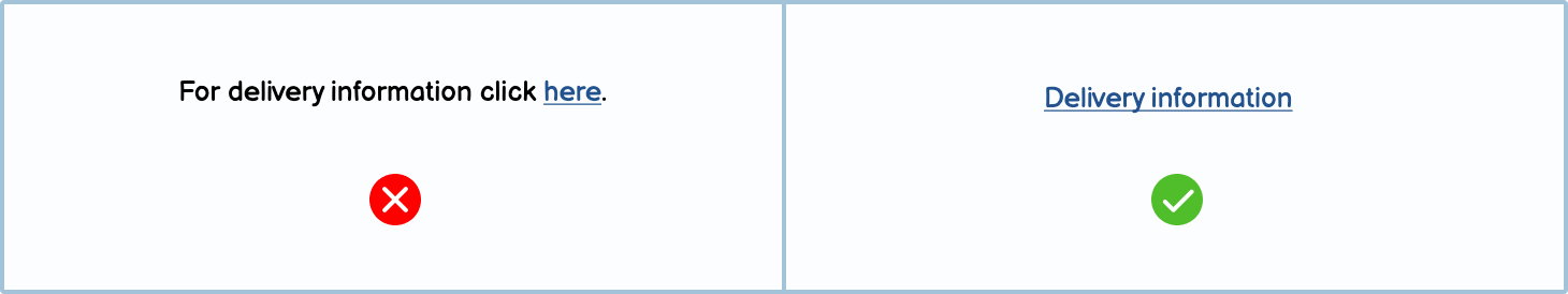 Example of link best practices